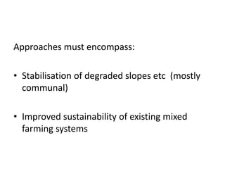 Natural resource management and forages