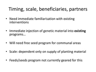 Natural resource management and forages
