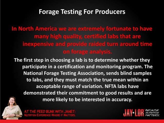 Jaylor: Forage Testing for Producers When, Where and How | PPT
