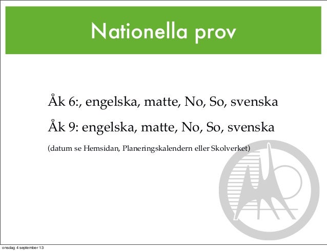 Matte Nationella Prov åk 6
