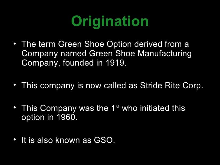 Green Shoe Option