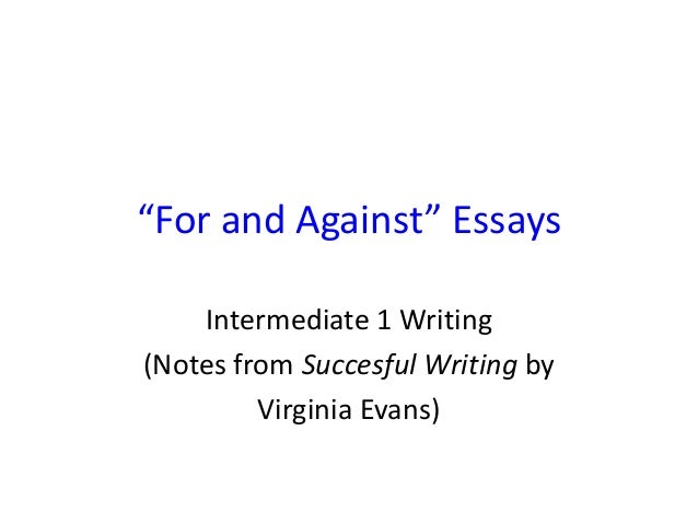 Discursive essay virginia evans
