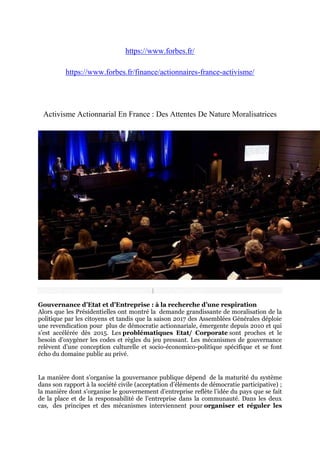 https://www.forbes.fr/
https://www.forbes.fr/finance/actionnaires-france-activisme/
Activisme Actionnarial En France : Des...