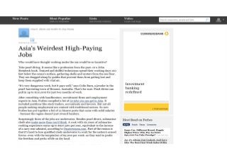 Forbes Asia's Weirdest High Paying Jobs -9May2010