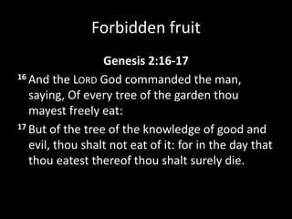 Forbidden fruit | PPTX