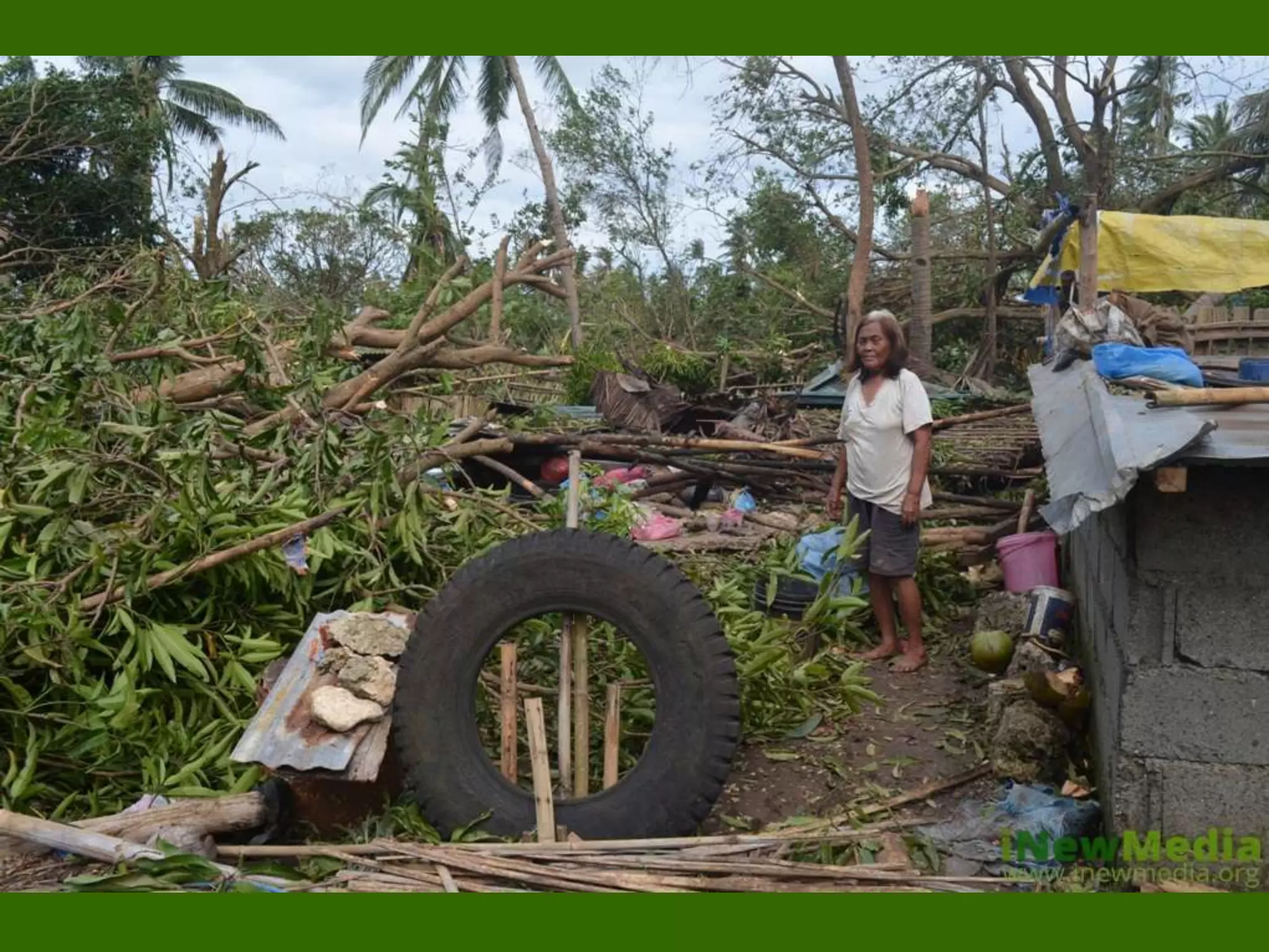 Houses owners make a stand to ask for shelter support.