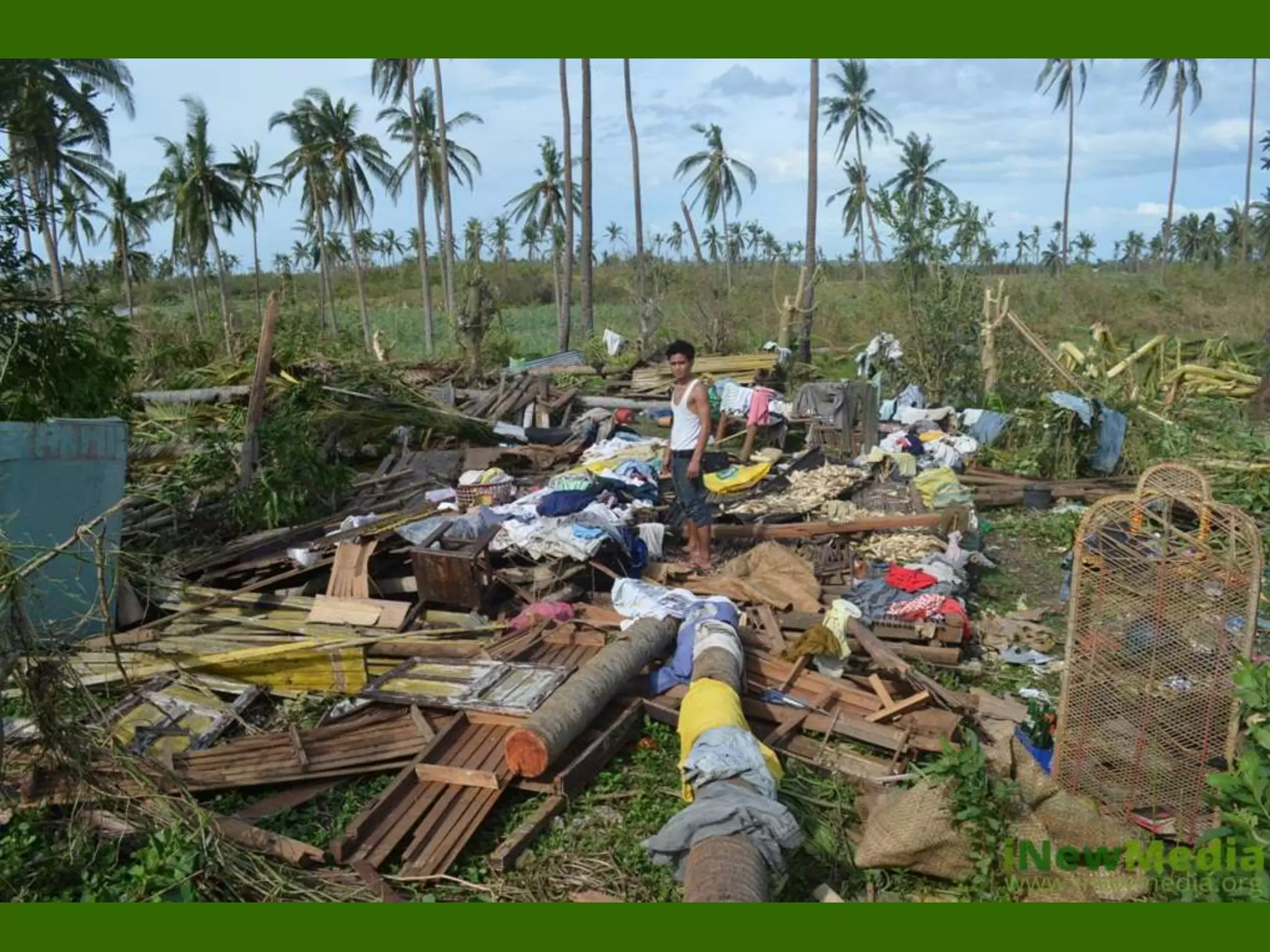 Houses owners make a stand to ask for shelter support.