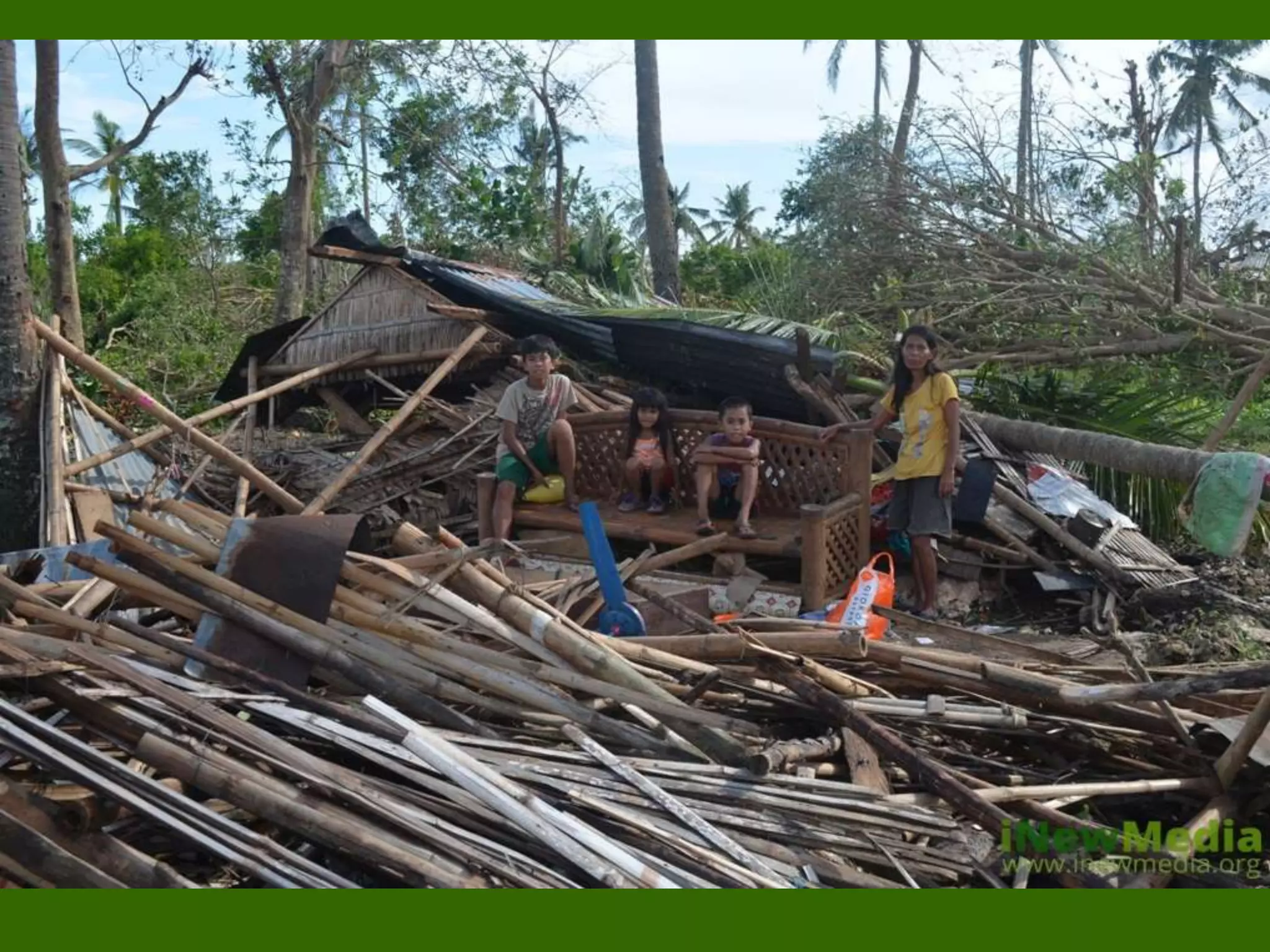 Houses owners make a stand to ask for shelter support.