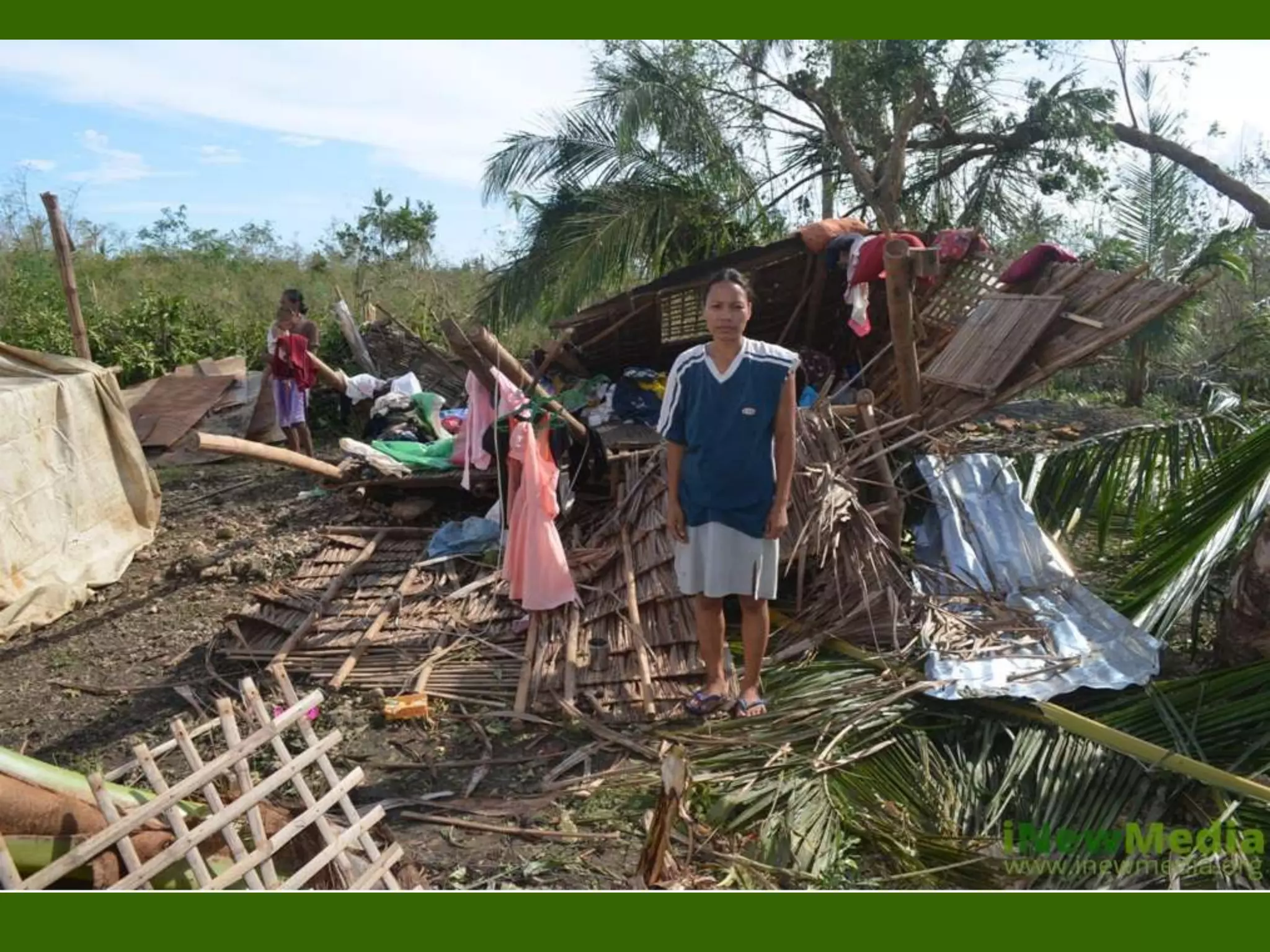 Houses owners make a stand to ask for shelter support.