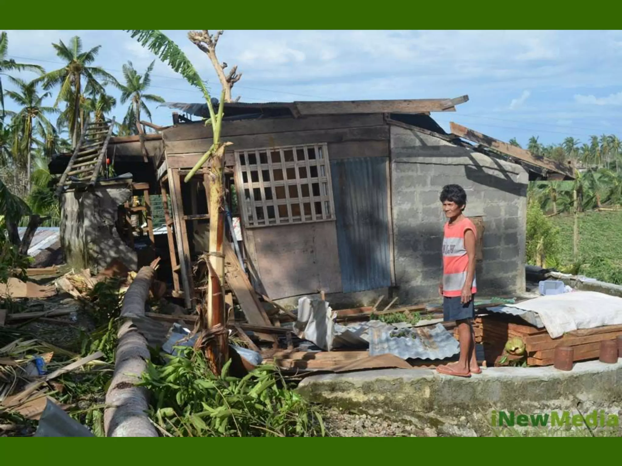 Houses owners make a stand to ask for shelter support.