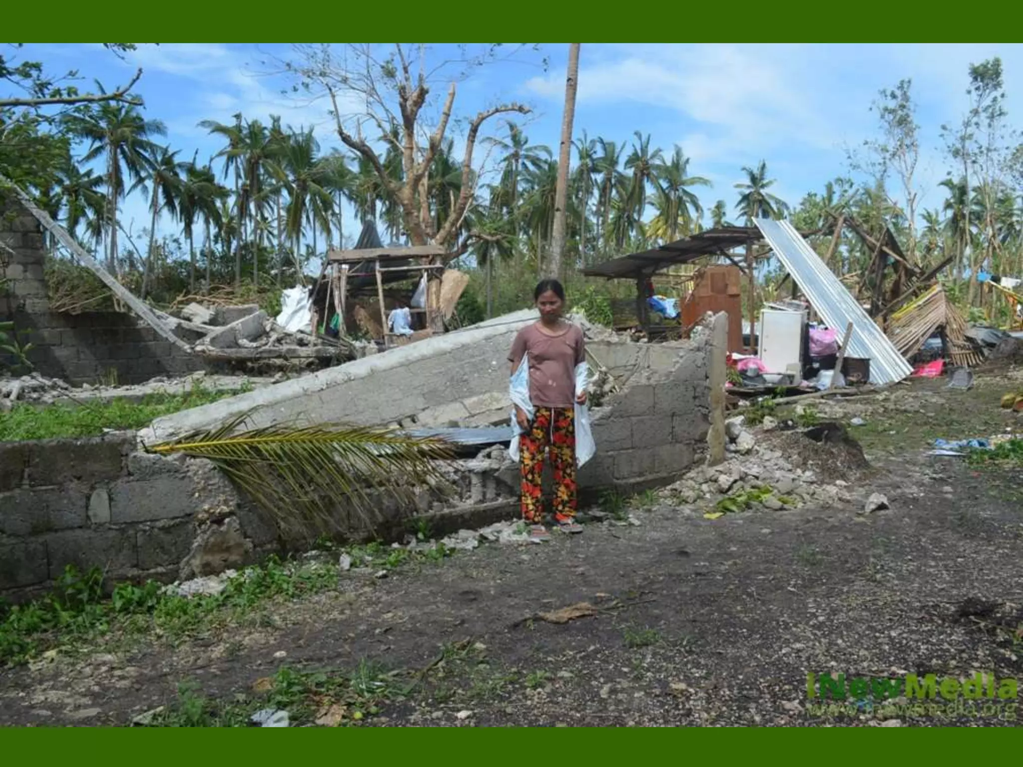 Houses owners make a stand to ask for shelter support.