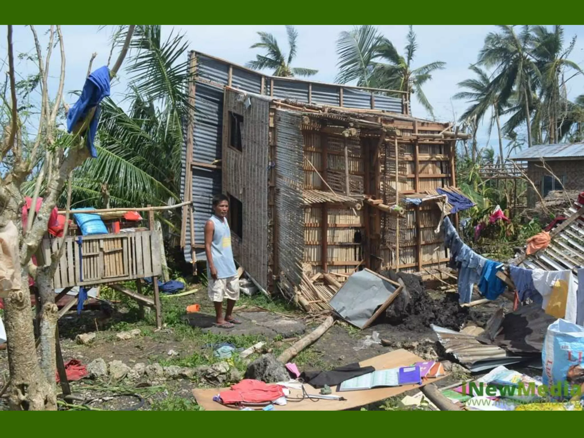 Houses owners make a stand to ask for shelter support.