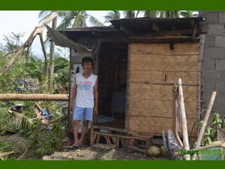 Houses owners make a stand to ask for shelter support.