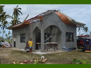 Houses owners make a stand to ask for shelter support.