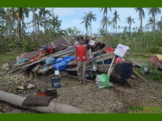Houses owners make a stand to ask for shelter support.