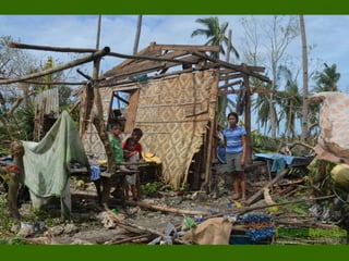 Houses owners make a stand to ask for shelter support.