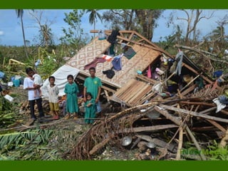 Houses owners make a stand to ask for shelter support.