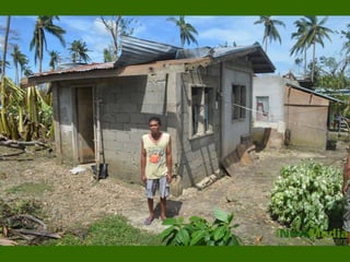 Houses owners make a stand to ask for shelter support.