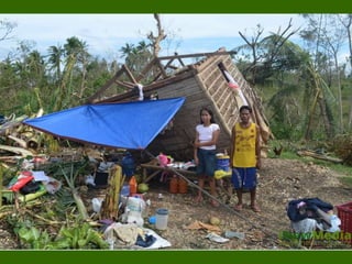 Houses owners make a stand to ask for shelter support.