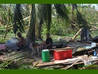 Houses owners make a stand to ask for shelter support.