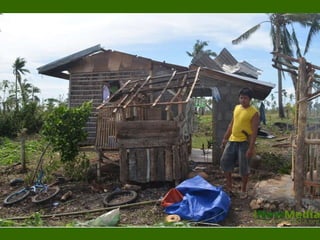 Houses owners make a stand to ask for shelter support.