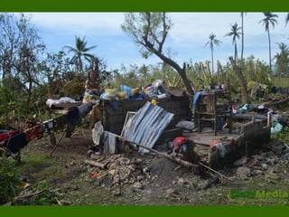 Houses owners make a stand to ask for shelter support.