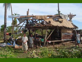 Houses owners make a stand to ask for shelter support.