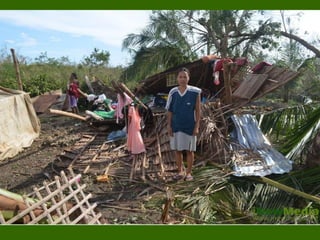 Houses owners make a stand to ask for shelter support.