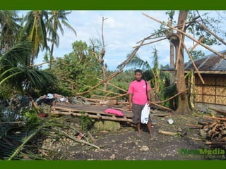 Houses owners make a stand to ask for shelter support.