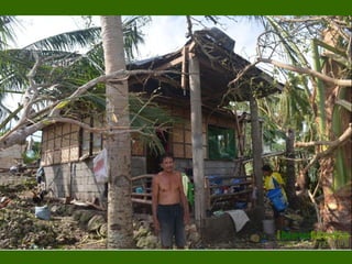 Houses owners make a stand to ask for shelter support.