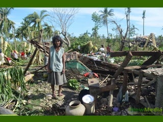 Houses owners make a stand to ask for shelter support.