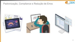 34
Padronização, Compliance e Redução de Erros
 