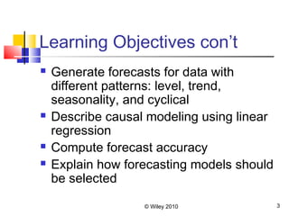 module 2 forecasting - module 2 forecasting learning... Forcast2 | PPT