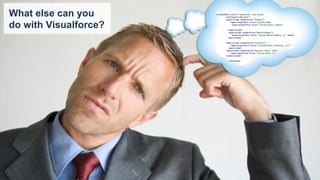 More Free Online Tutorials
New App Builders
http://www.udacity.com/salesforce
http://ccoenraets.github.io/salesforce-
developer-workshop
Developer Workshop
Fast Track Tutorial for Experienced Developers
Experienced App Builders
 