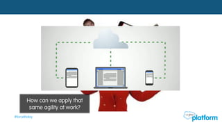 #forcefriday
How can we apply that
same agility at work?
 
