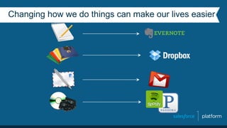 Changing how we do things can make our lives easier
 