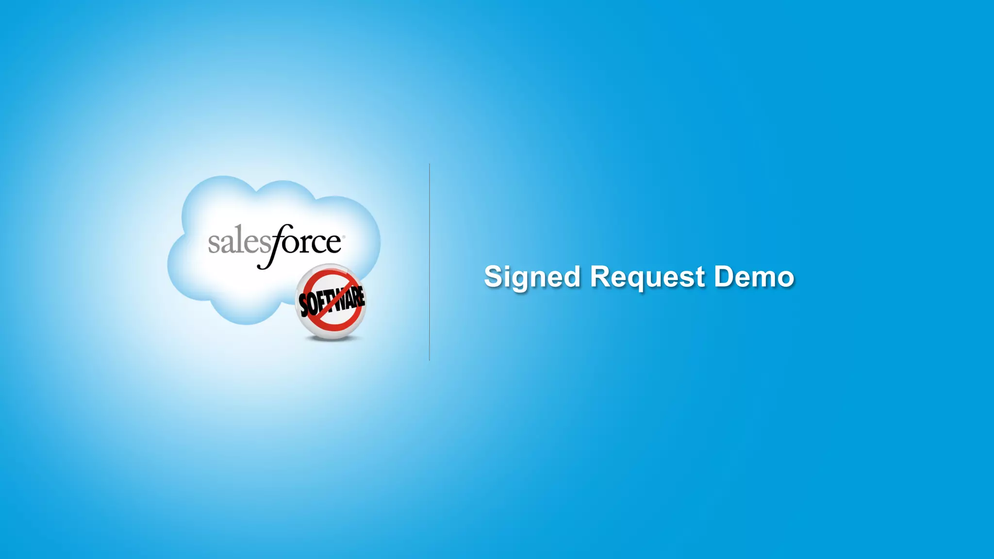 Signed Request Demo
 