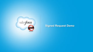 Signed Request Demo
 