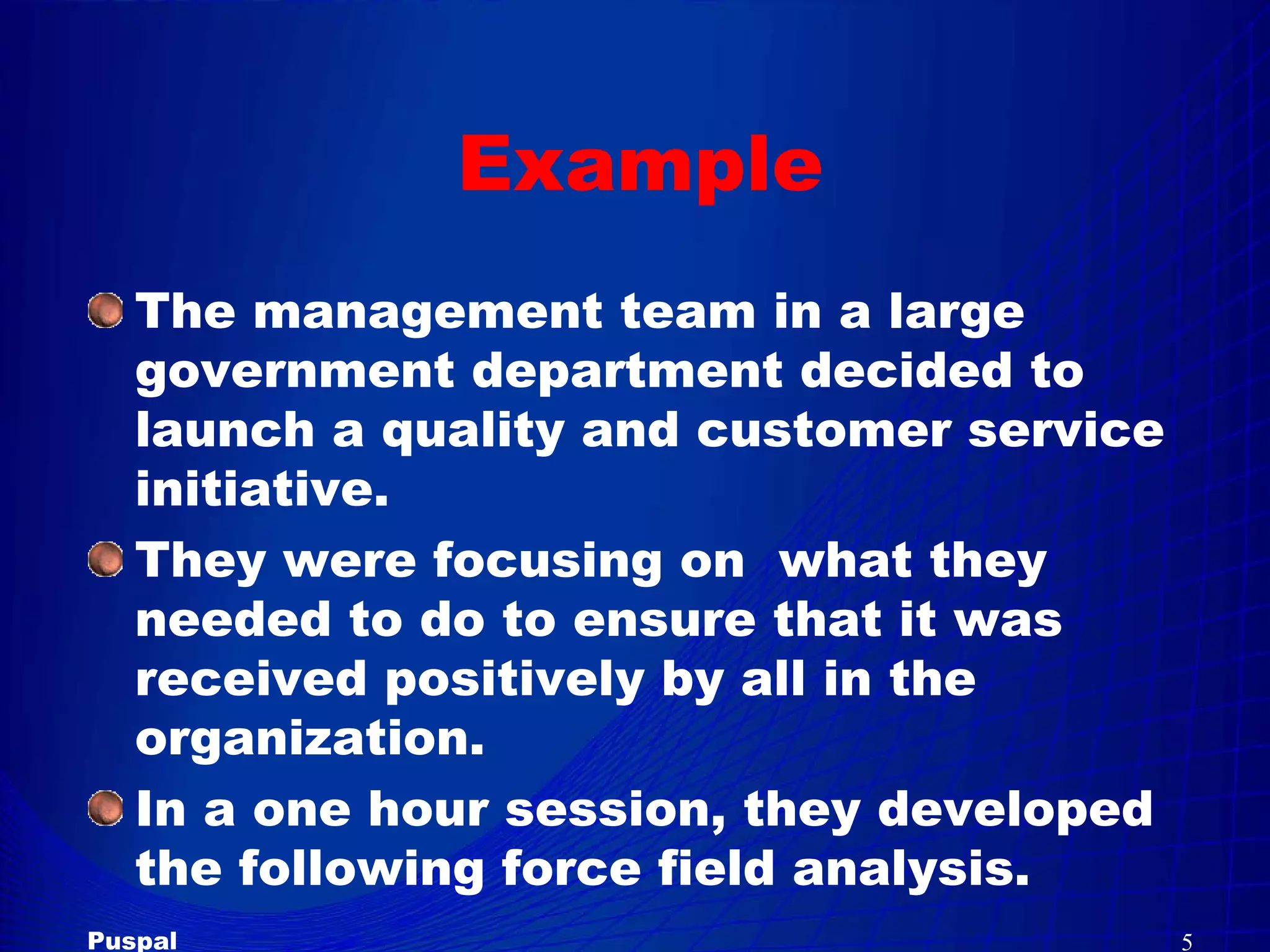 Force  Field  Analysis