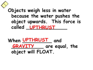 Floating Object Upthrust Force- final.ppt