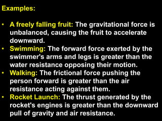 Understanding Balanced and Unbalanced Forces in Physics with Examples | PDF