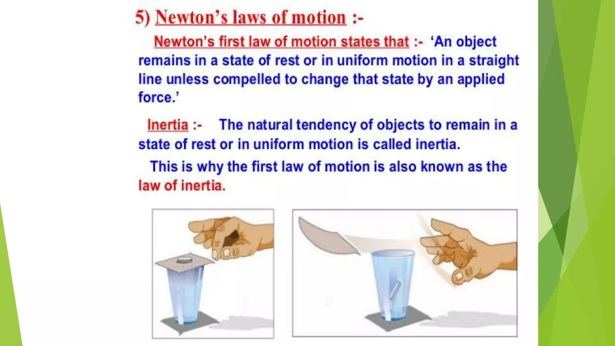 Force and law of motion CLASS 9 PPT | PPTX