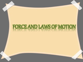 FORCE AND LAWS OF MOTION
 