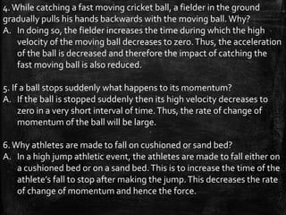 Fast Fielder Force and laws of motion 2 | PPTX