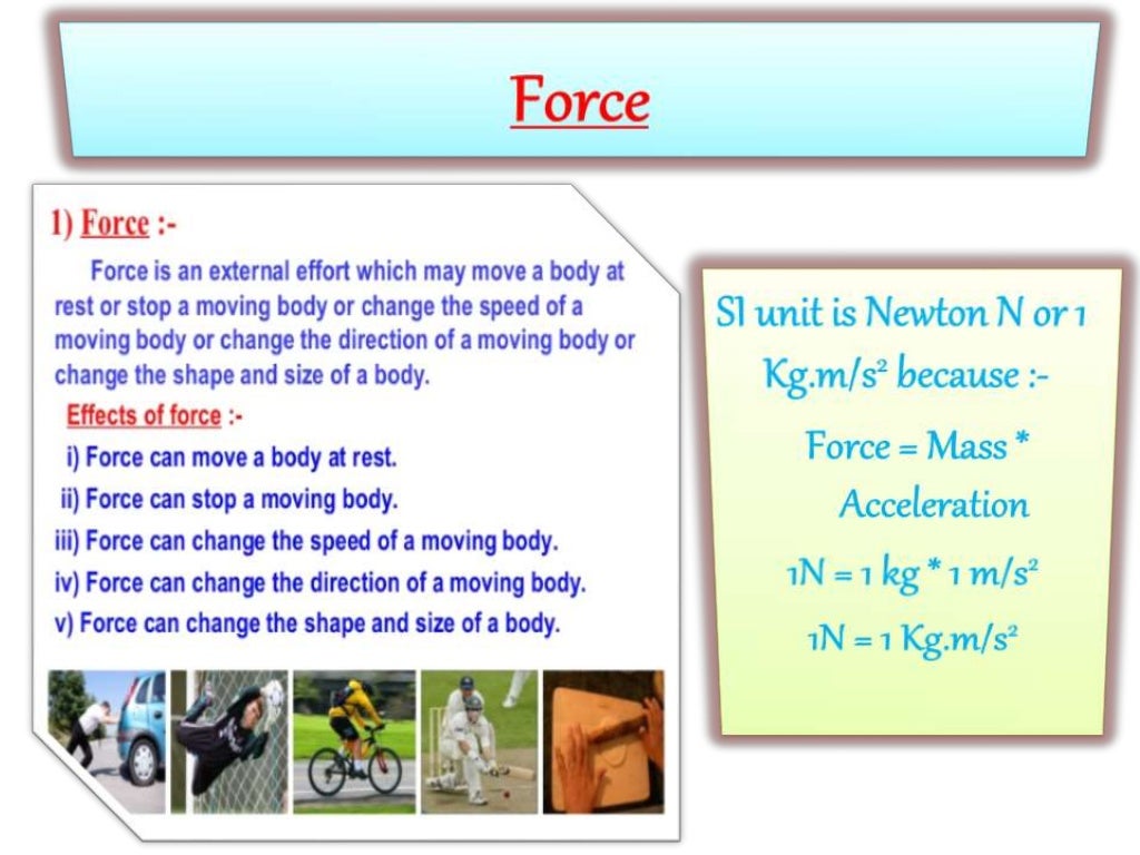 case study of force and laws of motion