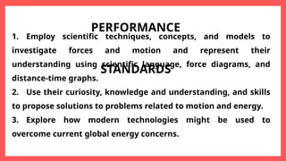 FORCE AND MOTION LESSON - PHYSICS GRADE 7 | PPTX