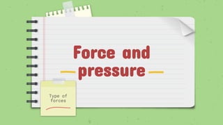 Force and pressure | PDF