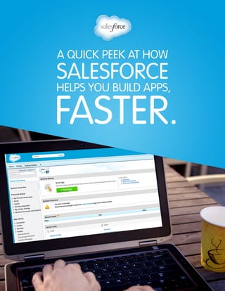 a quick peek at how
salesforce
helps you build apps,
Faster.
 