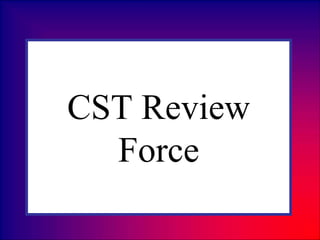 CST Review
Force
 