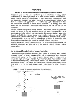 Forced vibration without damping - single degree of freedom system.pdf